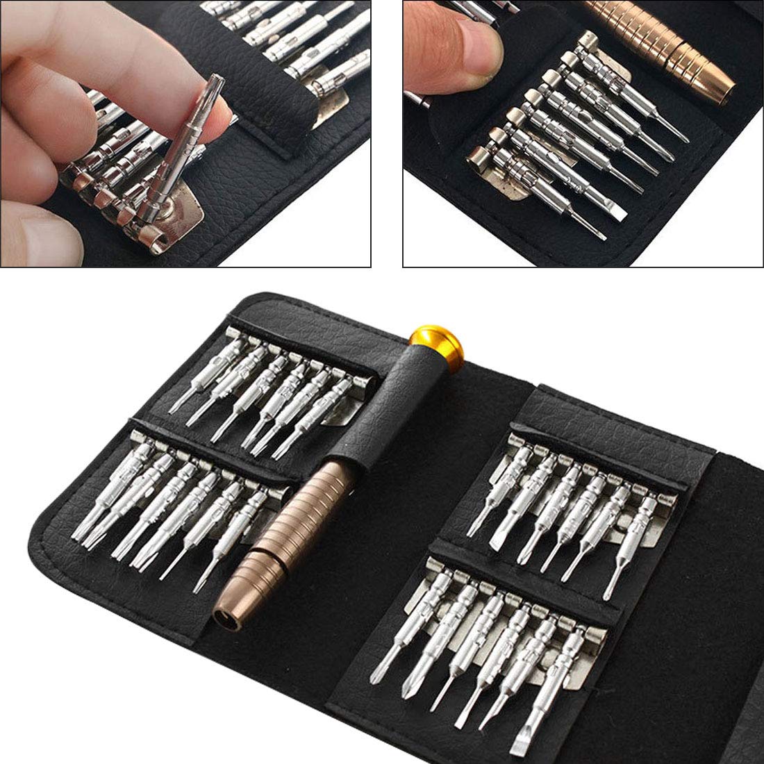 Набор отверток Hardened Precision Tisier 25 в 1 Магнитный Бар Torque Slotted Phillips Case Для электроники ПК ноутбука, фото №6 Набор отверток Hardened Precision Tisier 25 в 1 Магнитный Бар Torque Slotted Phillips Case Для электроники ПК ноутбука, фото №6