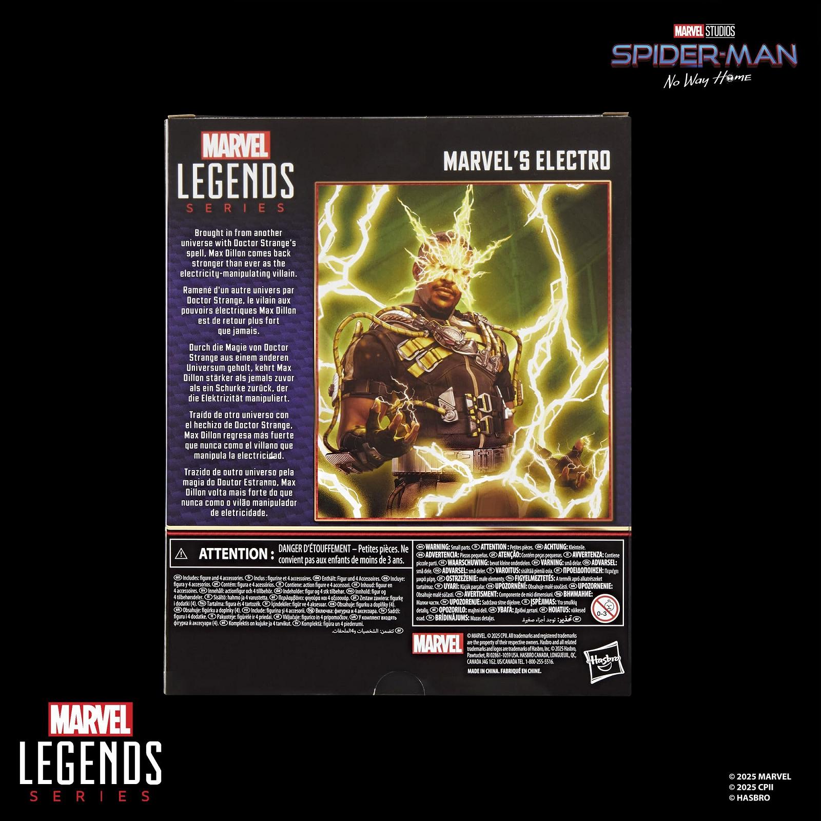 Фігурка Електро Людина-павук Marvel Legends Series, 15 см, фото №11