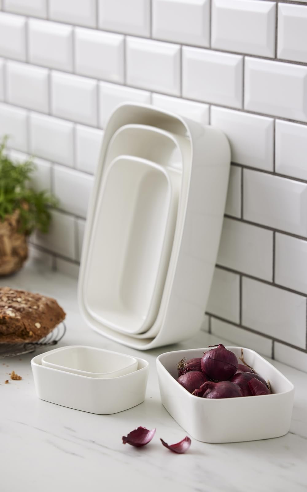 Форма для запікання Rosti Modula 35 x 25 x 8 см Кераміка Біла, фото №2