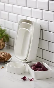 Форма для запікання Rosti Modula 35 x 25 x 8 см Кераміка Біла synthetic.ua - Фото 1