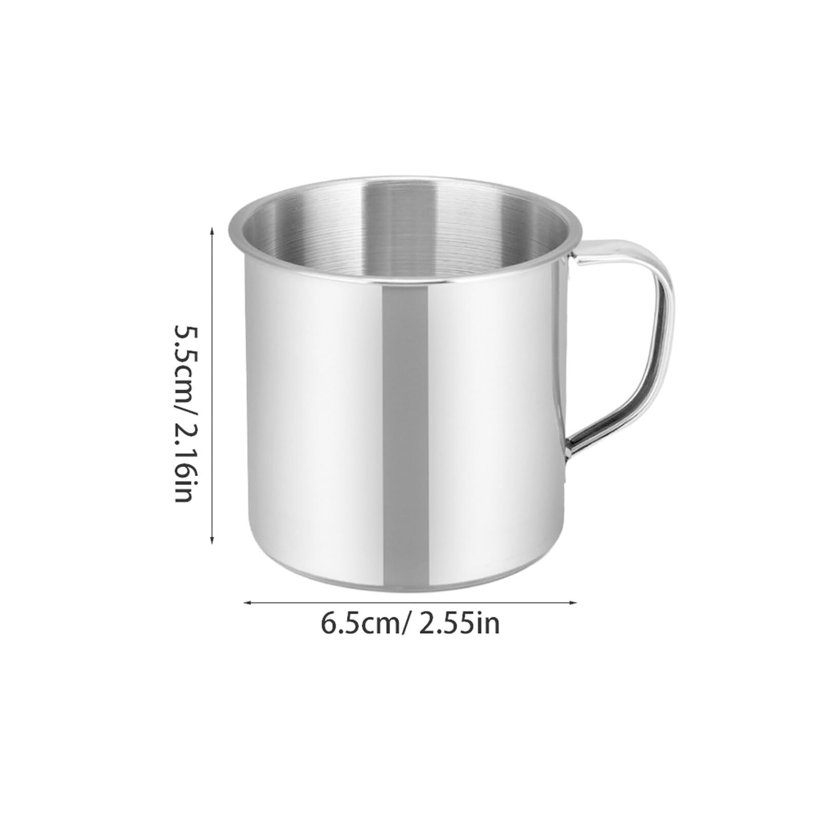 Набор из 6 стальных стаканов для воды, герметичные стаканы, идеально подходят для детского сада и школы, прочная конструкция, легко моются, идеально подходят для молока и воды, фото №2