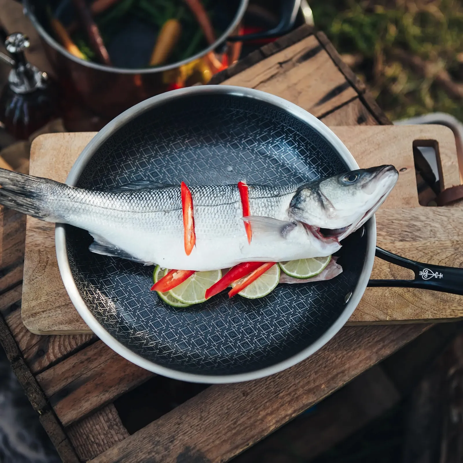 Сковорода NYORD Нержавеющая сталь Антипригарная, фото №8