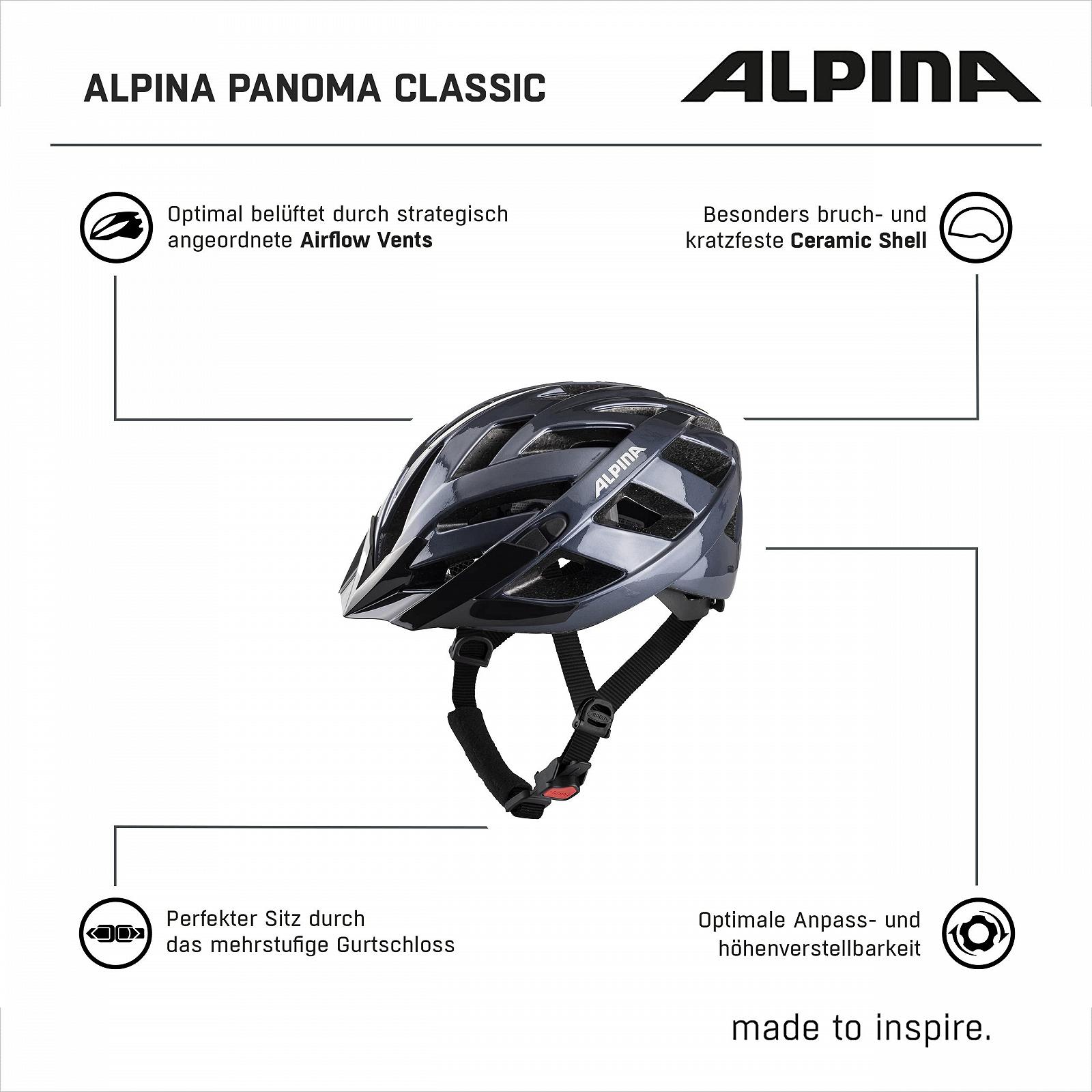 Шлем ALPINA PANOMA Classic Легкий, с оптимальной вентиляцией, для взрослых, фото №6
