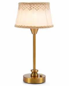 Настільна лампа OCEST бездротова акумуляторна димована тепле світло латунь - Фото 1