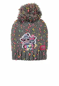 Дитяча зимова шапка з помпоном L.O.L. Surprise! Сірий, 52 - Фото 1