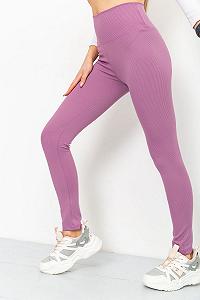 Купити Жіночі лосини в рубічці колір світло-фіолетовий 205R606 - Фото 1 Жіночі лосини в рубічці колір світло-фіолетовий 205R606 - Фото 1