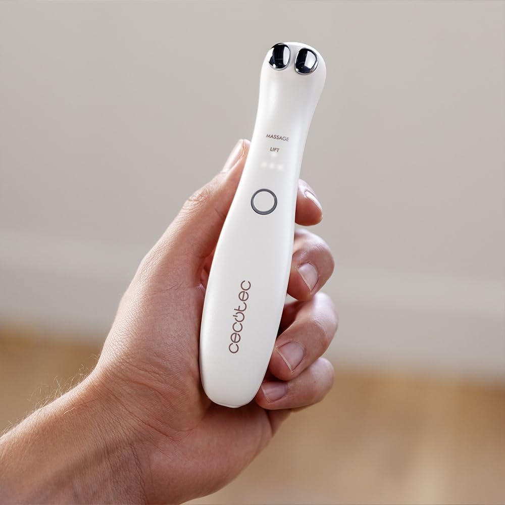 Пристрій для тонізації обличчя Cecotec Facecare Skinroutine, засіб для вмивання обличчя, пристрій для темних кіл, масажер з фототерапією, пов'язка на голову та підплічники, фото №8