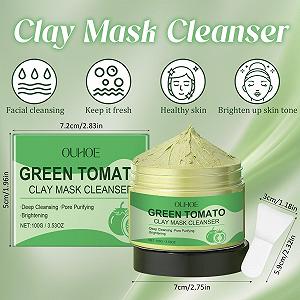 Маска для лица Deep Cleanse Mask Глиняная маска для глубокого очищения, Контроль жирности, Уход за лицом, Улучшает состояние при черных точках, Сужает поры (100 г) synthetic.ua - Фото 1