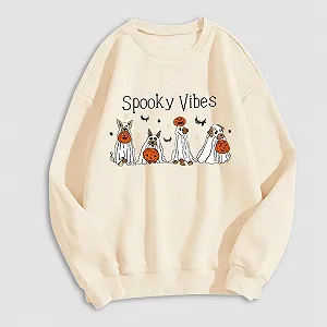 Свитшот Gwnauz Хэллоуин Винтажный с принтом скелета Женский synthetic.ua - Фото 1