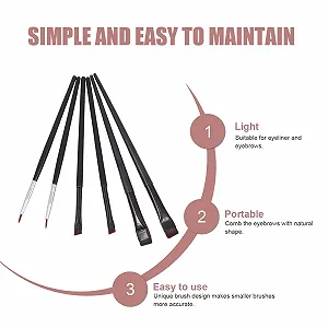 Пензлі для макіяжу очей synthetic.ua - Фото 1
