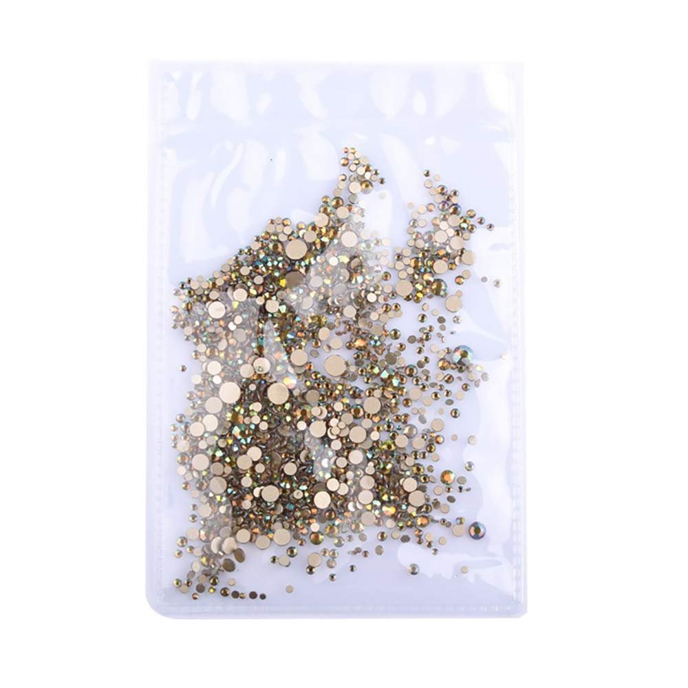 Стрази для нігтів Плоскі Кристали Блискучі Голографічні Діаманти Зірки, фото №1