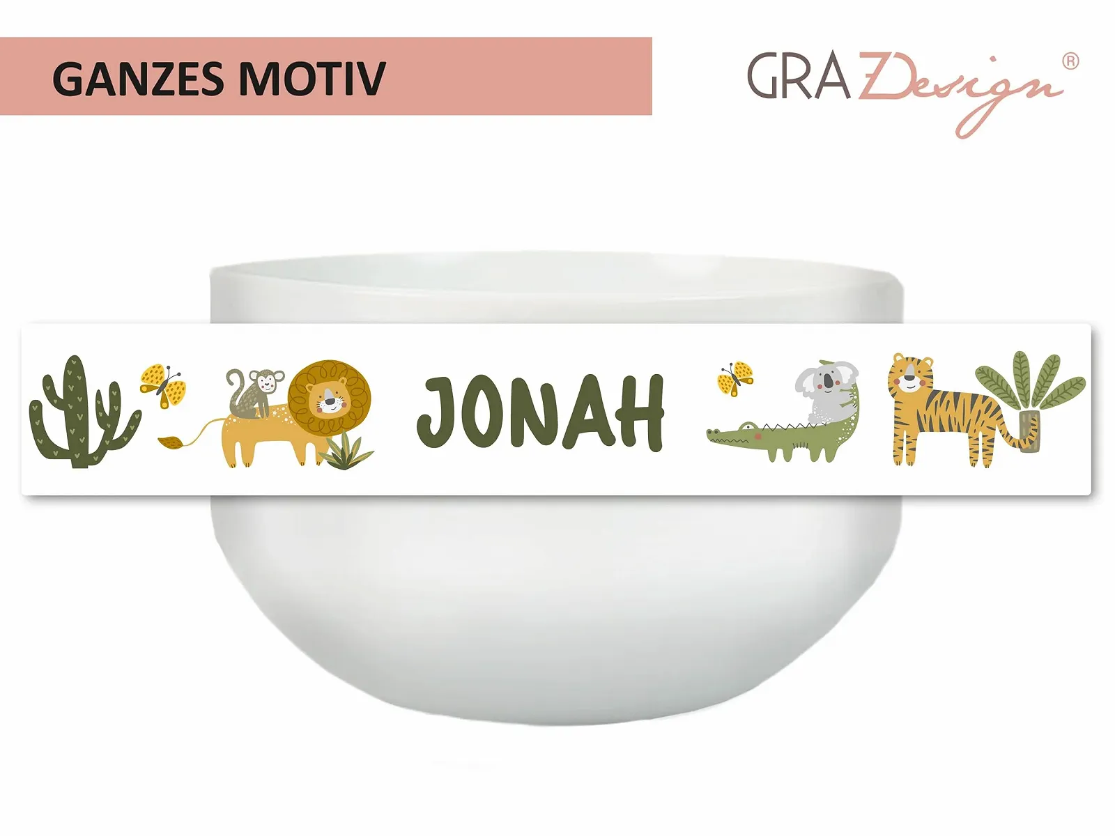 Тарелка GRAZDesign Jungle Safari Animals Керамическая, фото №3 Тарелка GRAZDesign Jungle Safari Animals Керамическая, фото №3