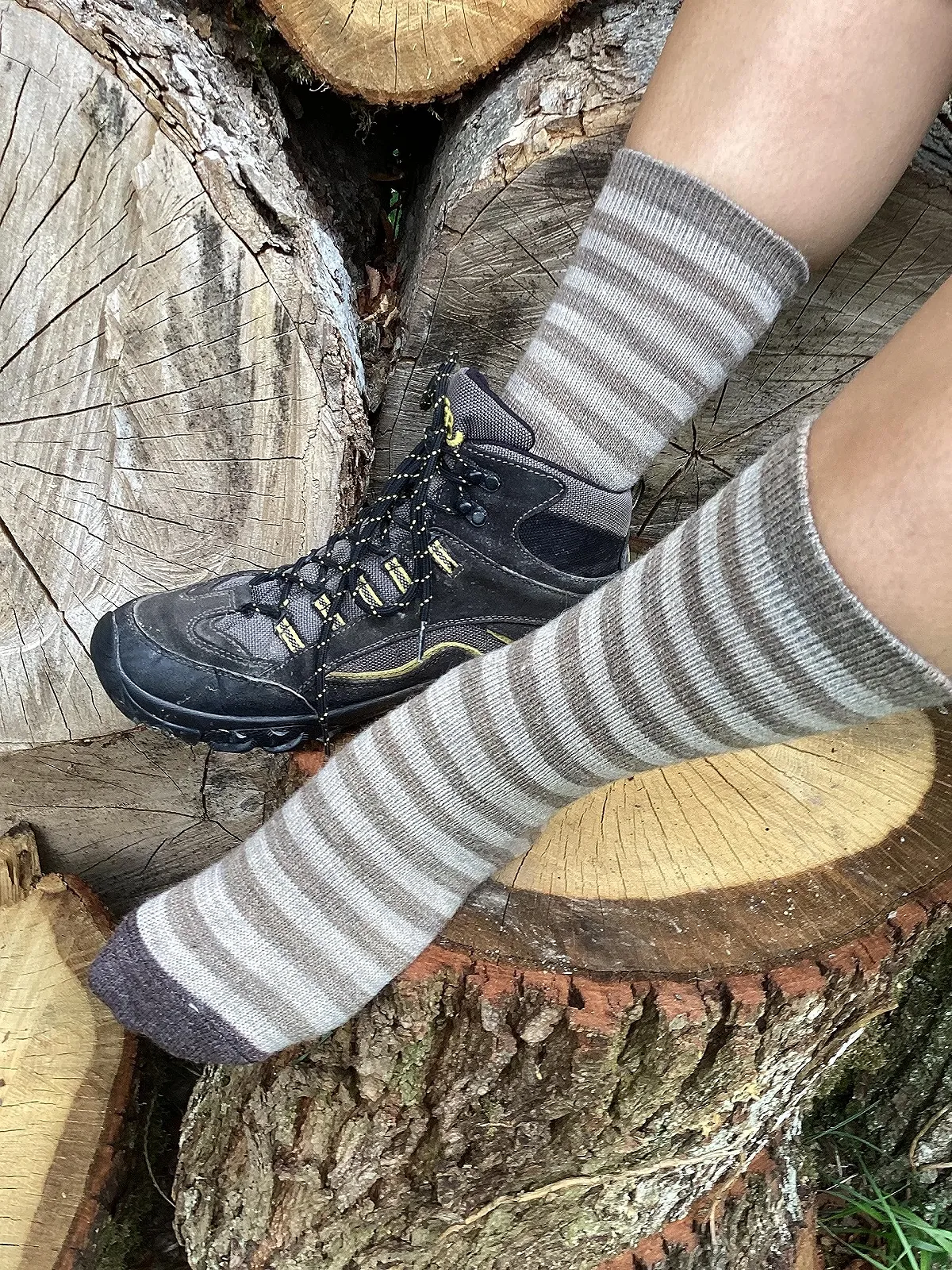 Шкарпетки Alpaka, 2 пари, Тонкі смугасті шкарпетки з альпаки, фото №8 Шкарпетки Alpaka, 2 пари, Тонкі смугасті шкарпетки з альпаки, фото №8