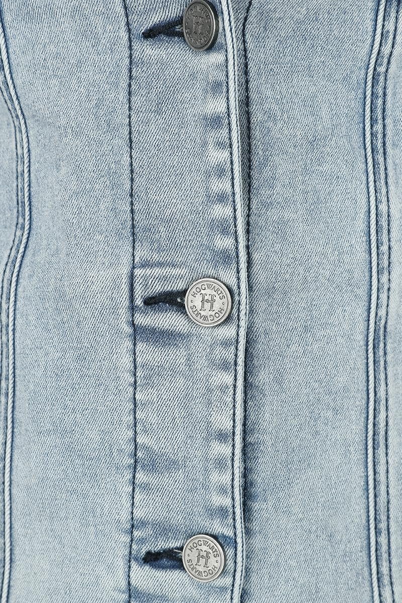 Джинсовая куртка Harry Potter Hermine женская, вываренный деним, фото №4 Джинсовая куртка Harry Potter Hermine женская, вываренный деним, фото №4