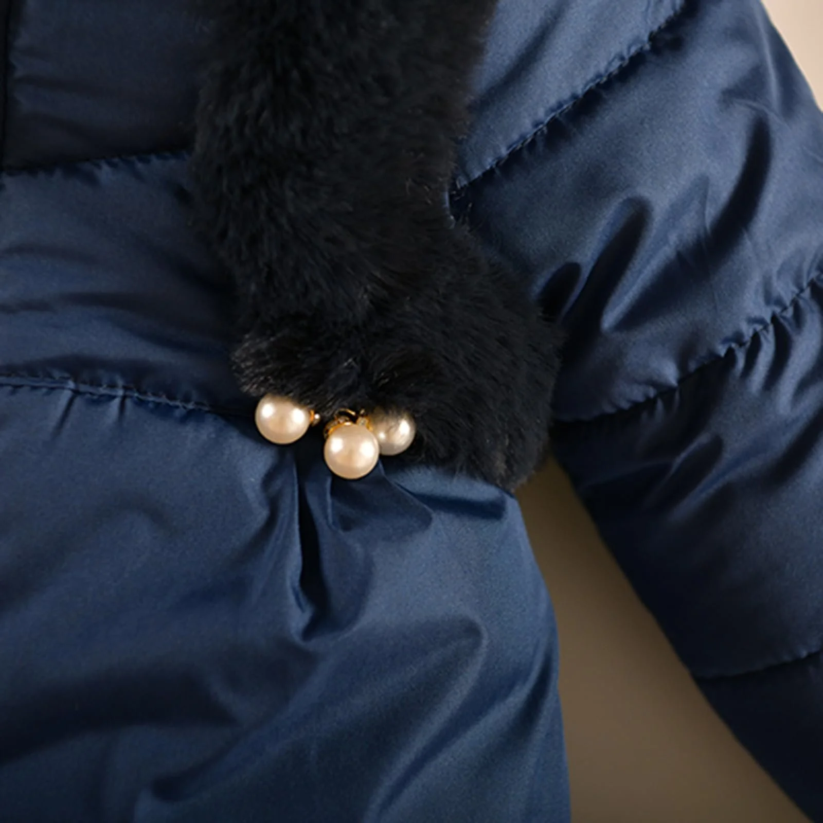 Зимова куртка для дівчат, пуховик, тепла зимова стьобана куртка, фото №2