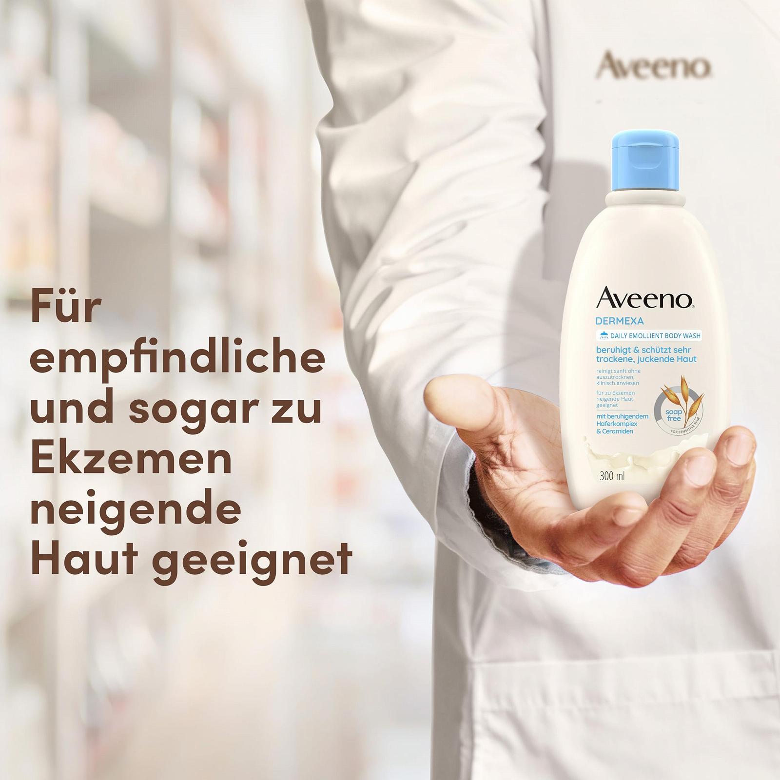 Крем-гель для душу Aveeno Dermexa Vegan для сухої та чутливої шкіри 300 мл, фото №5