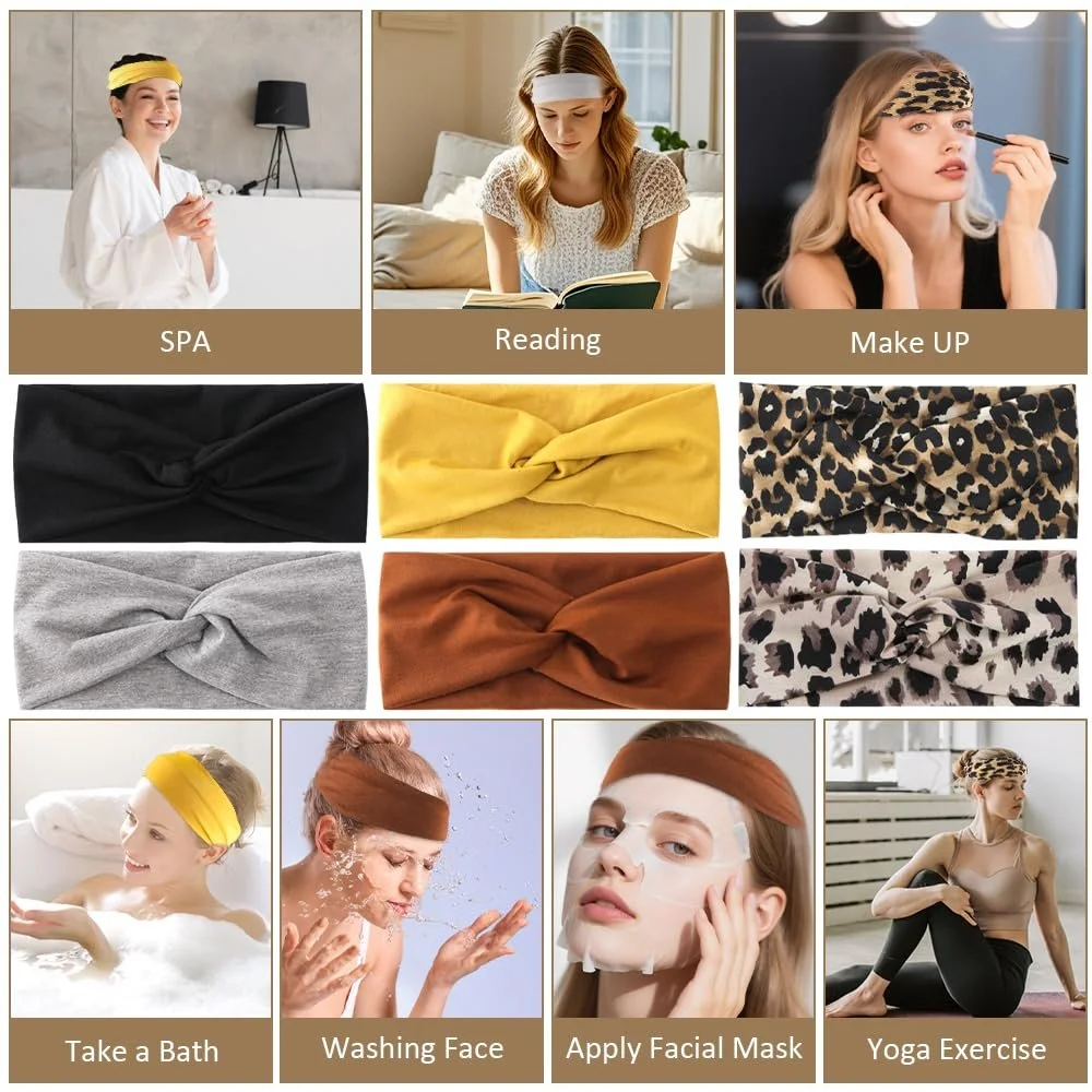 Набір пов'язок на голову 6 штук, фото №6