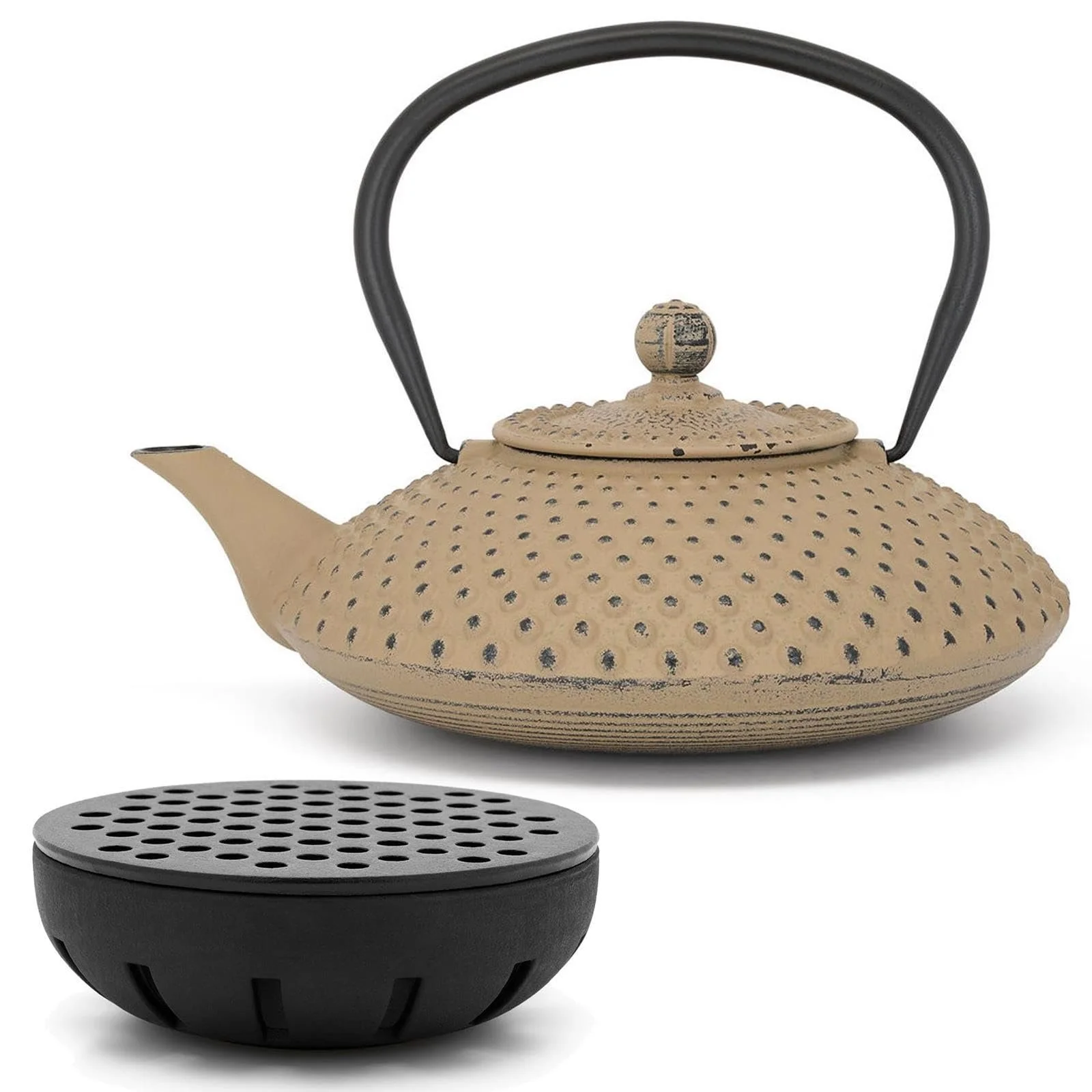 Чайник-заварник Чавунний Bredemeijer Asia Flat 1.25 літра Пісочний, фото №1