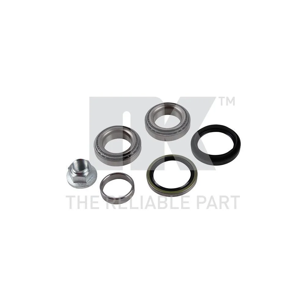 Підшипник колісної маточини NK 755001 для CHEVROLET DAEWOO, передня вісь, зовнішній, внутрішній, фото №1 Підшипник колісної маточини NK 755001 для CHEVROLET DAEWOO, передня вісь, зовнішній, внутрішній, фото №1