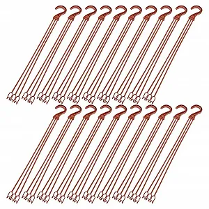 Цепи для подвесных корзин Happyyami Pack of 25 с пластиковыми крючками - Фото 1