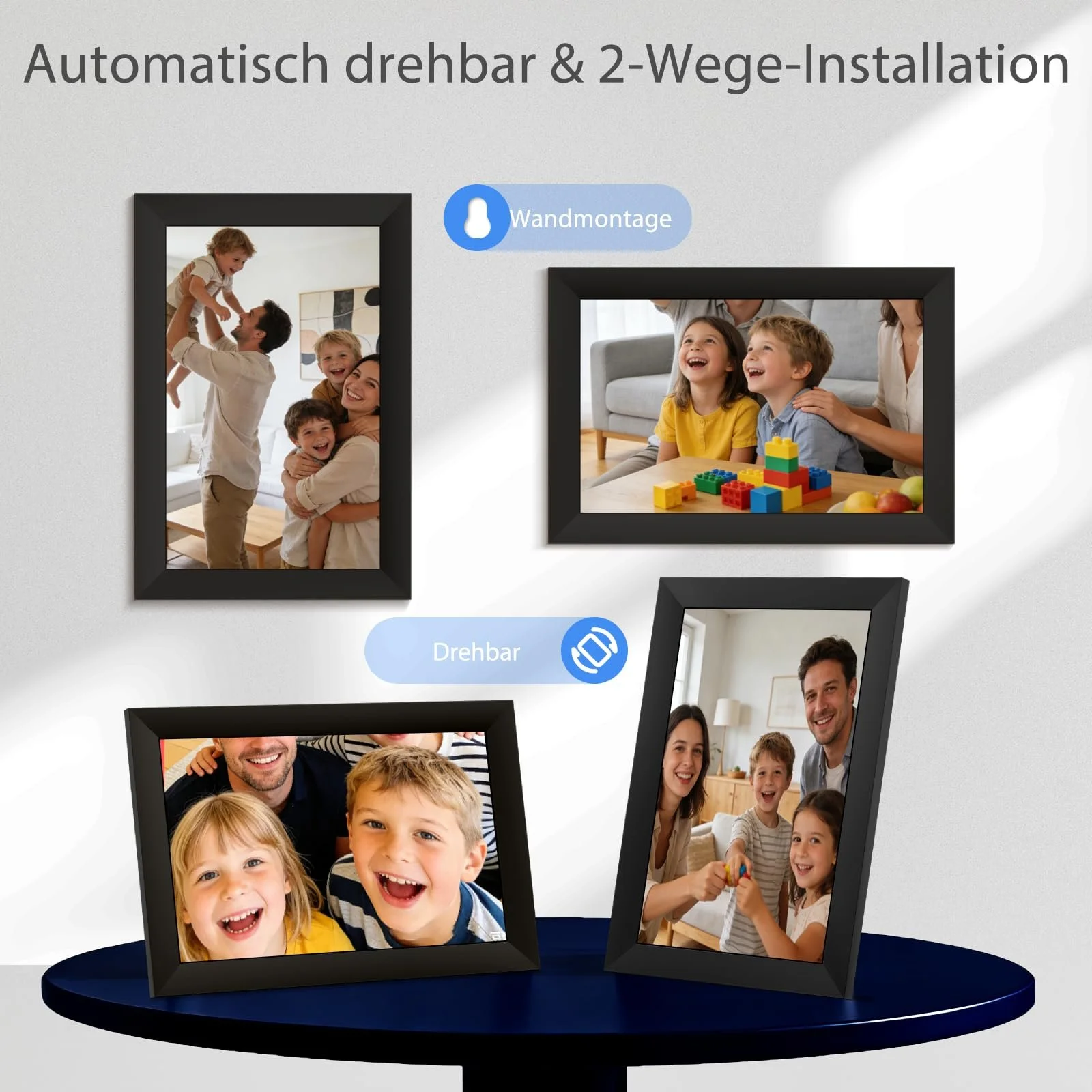 Цифровая фоторамка Frameo 10.1 дюйма 1280 x 800 HD IPS Wi-Fi 32 ГБ, фото №5