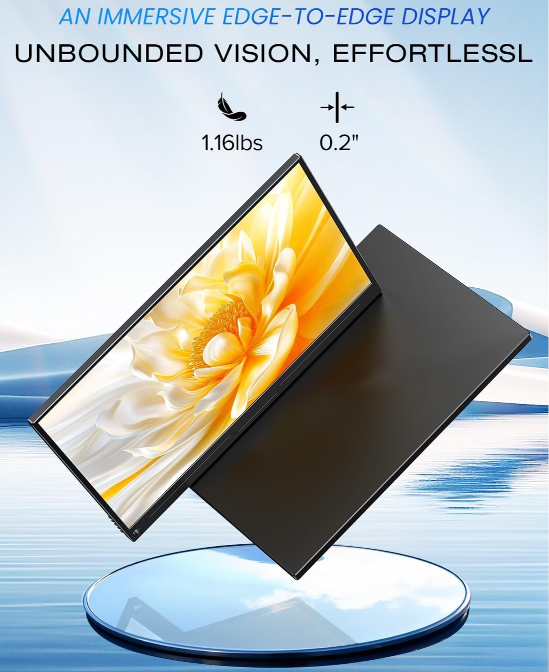 Монітор 16" UPERFECT 2K IPS 60 Гц, фото №6