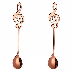 Ложки чайні з нержавіючої сталі 6" Espresso, десертні - Фото 1