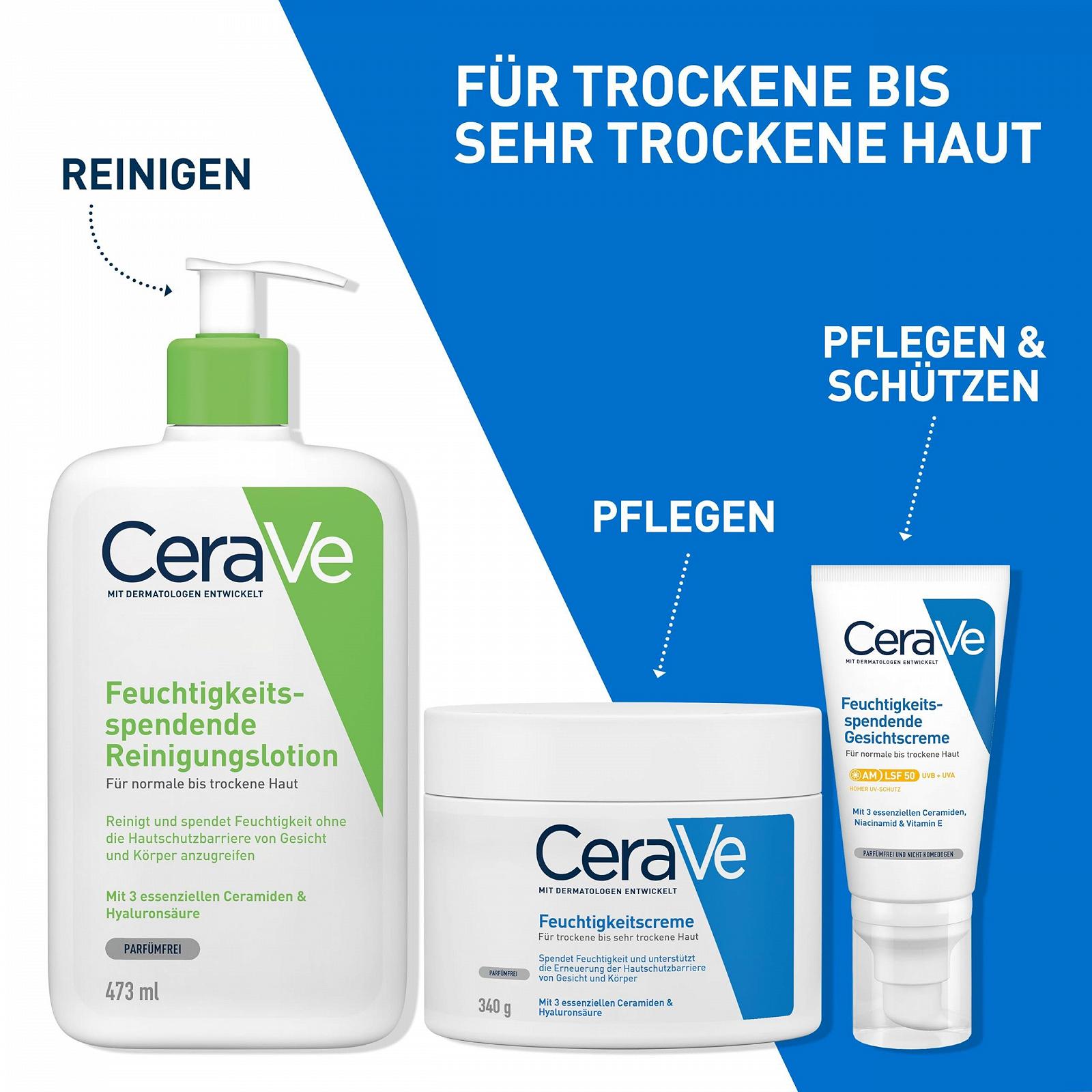 Зволожуючий крем CeraVe для сухої та дуже сухої шкіри 340 г, фото №7