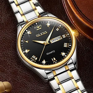 Годинник OLEVS Чоловічий з Ремінцем з нержавіючої сталі Водонепроникний synthetic.ua - Фото 1