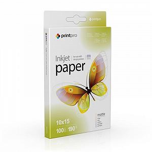 Фотобума PrintPro матова 190г/м2 10x15см 100л (PME1901004R) - Фото 1