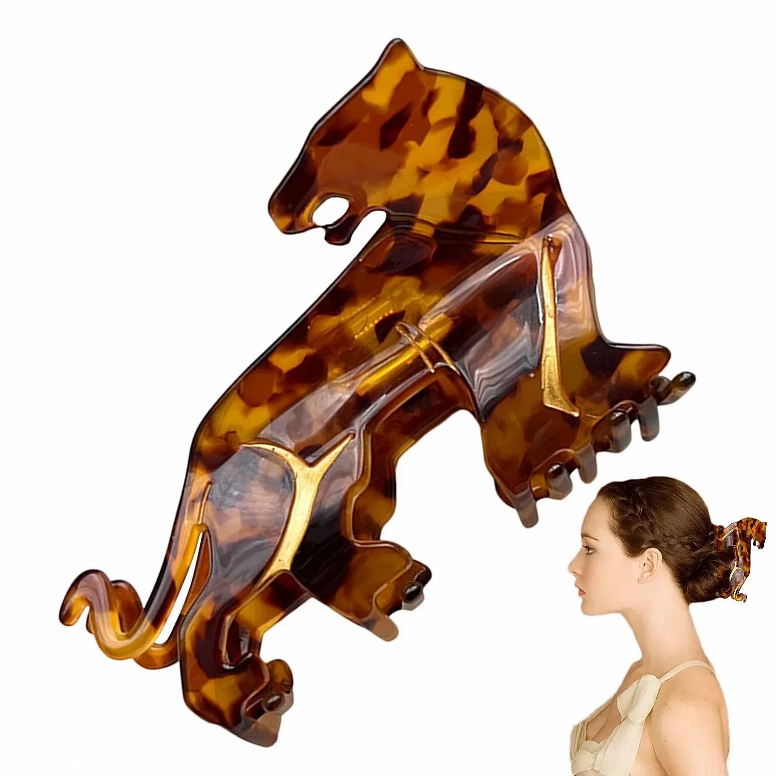 Краб для волос Леопард, фото №8