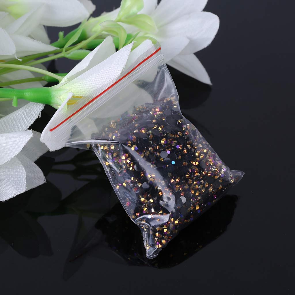 Круглі стрази Чорний Кристал 3 мм, 5000 шт, фото №9