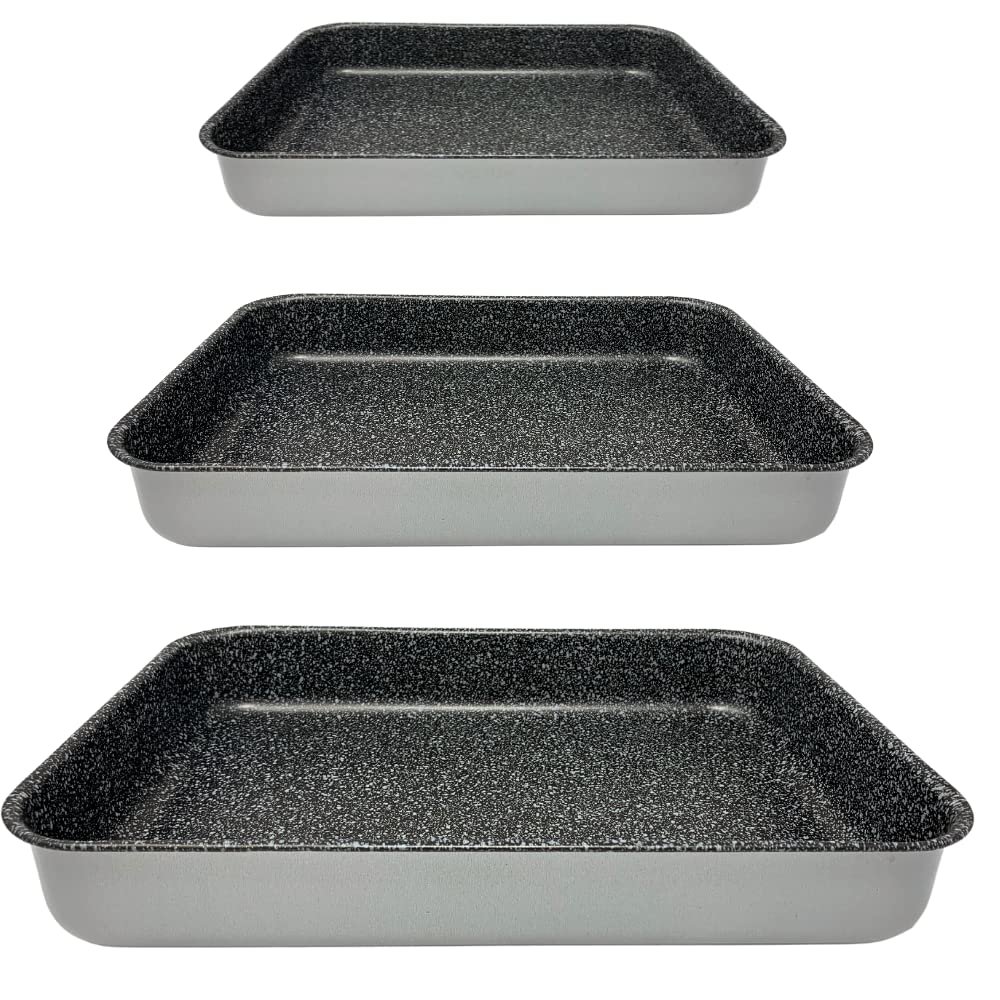 Набір форм для випікання NAMAI TRIS 3 штуки алюмінієві 35 см 30 см 25 см, фото №1