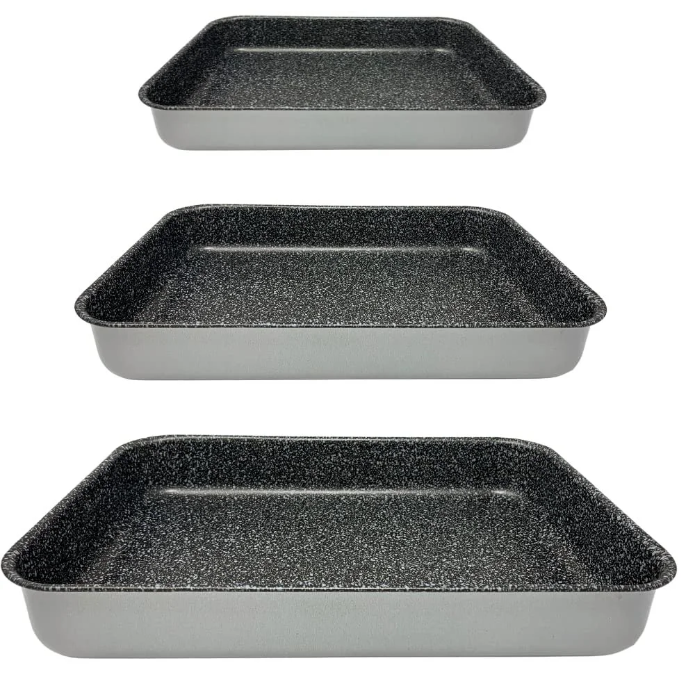 Набір форм для випікання NAMAI TRIS 3 штуки алюмінієві 35 см 30 см 25 см, фото №1