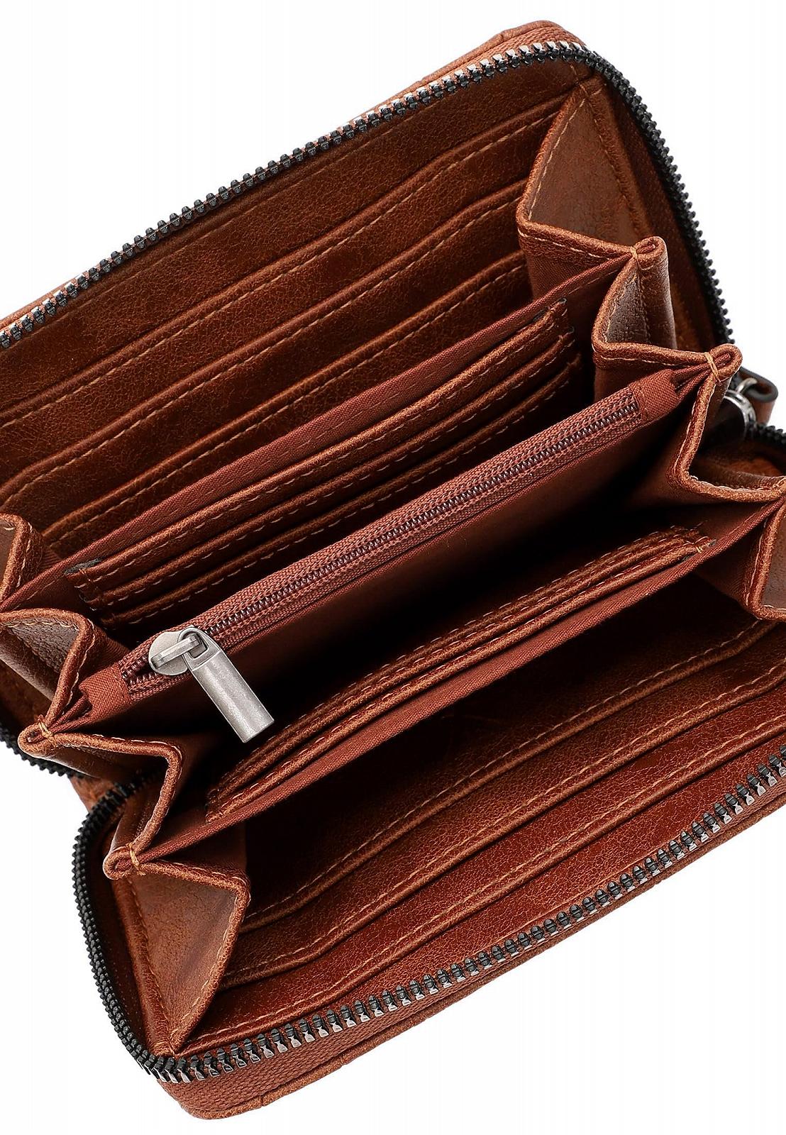 Гаманець SURI FREY SFY Hadley Zip Around Cognac, фото №7