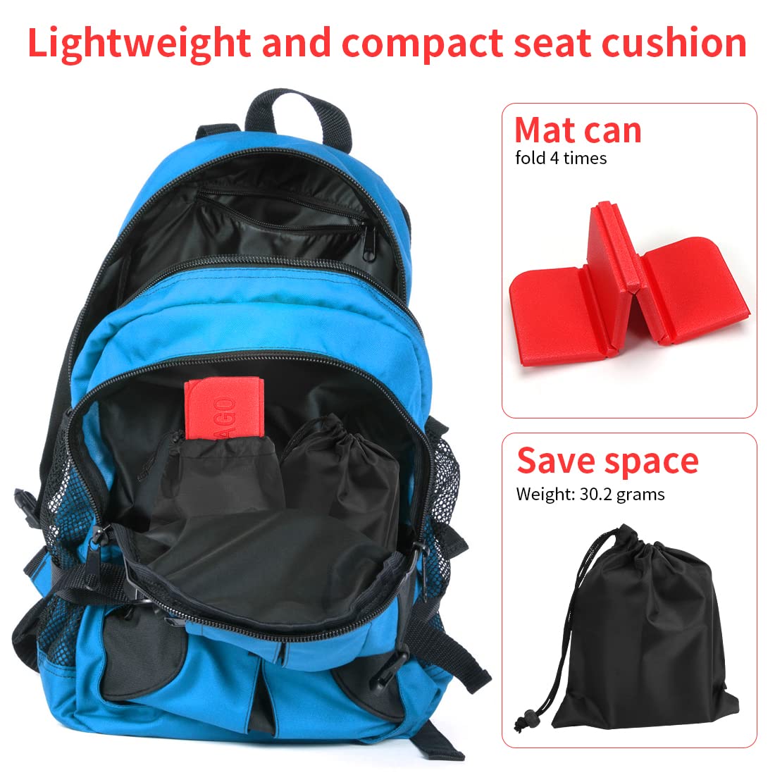 Подушка Outdoor Weatherproof Thermal Foldable Seat Pad Outdoor Дитяча Mat сum сумка для перенесення Waterproof, фото №4
