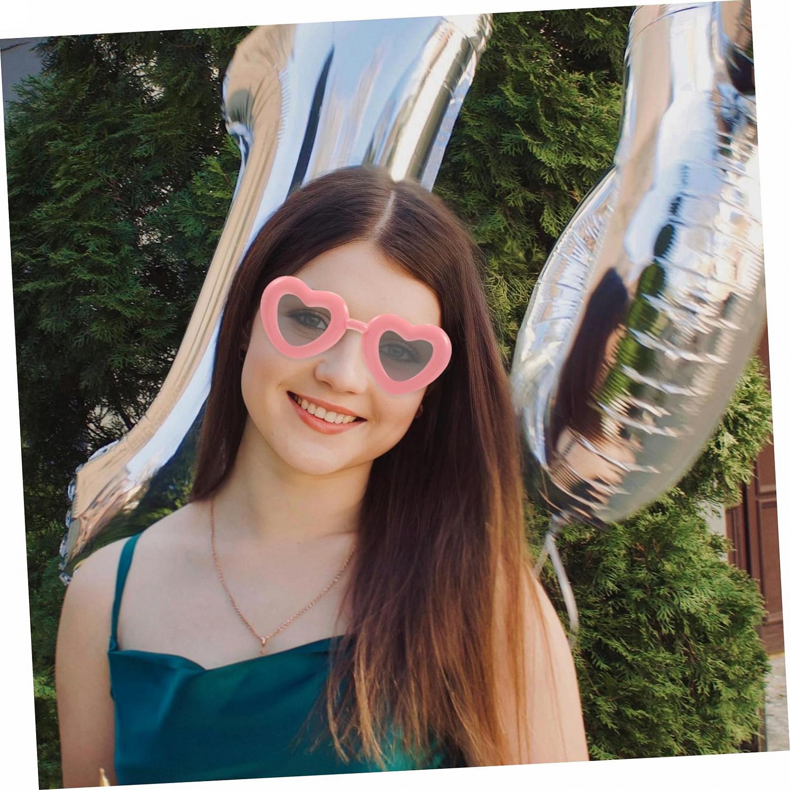 Сонцезахисні Окуляри Серце VALICLUD 3St Пластик Рожевий, фото №4