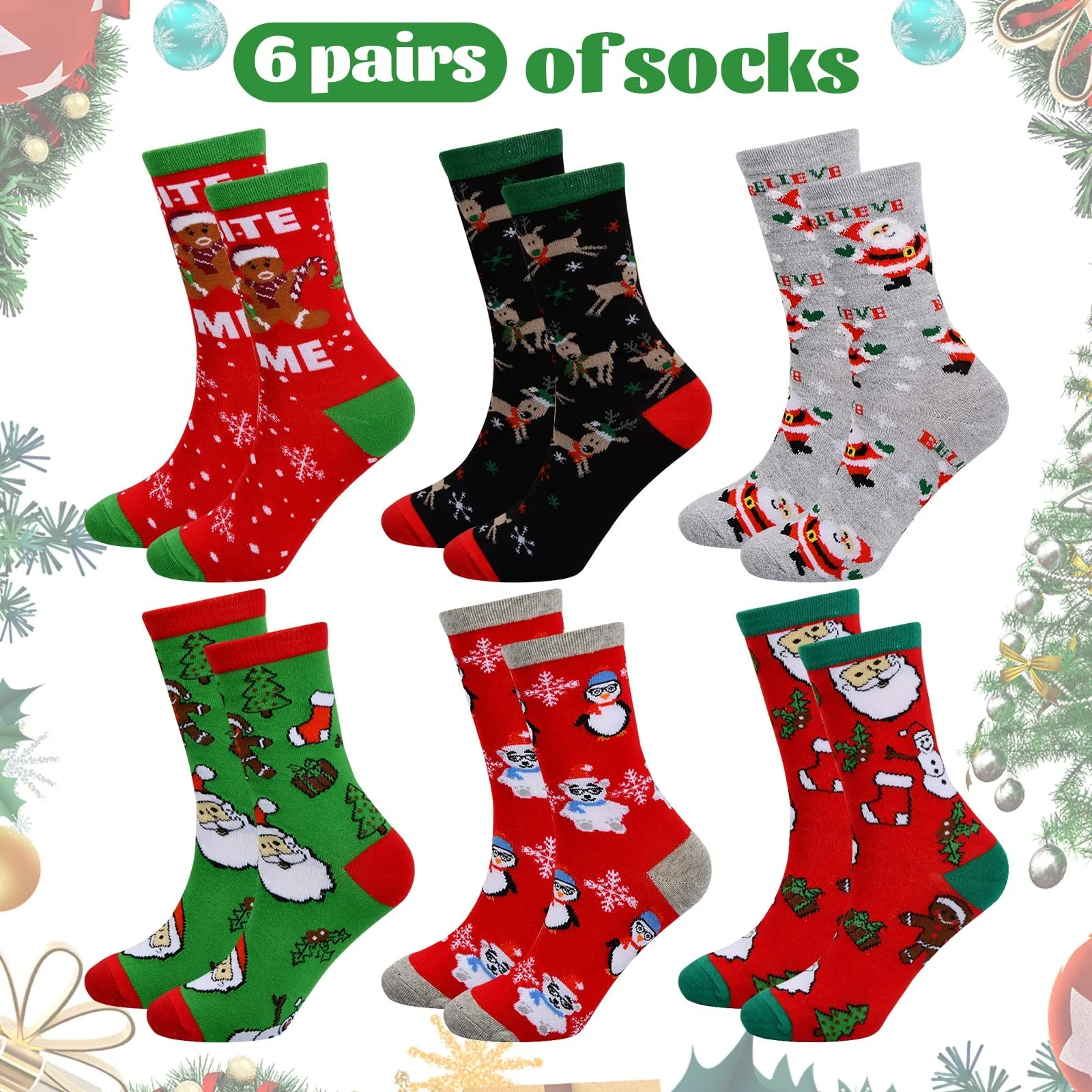 Шкарпетки Жіночі Бавовняні 6 пар, фото №4