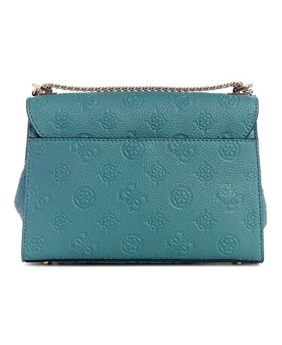 Сумка через плече GUESS Жіноча Cresidia Convertible Flap, Блакитно-зелений/Відтінок раю (Trace of Paradise), One Size, фото №3