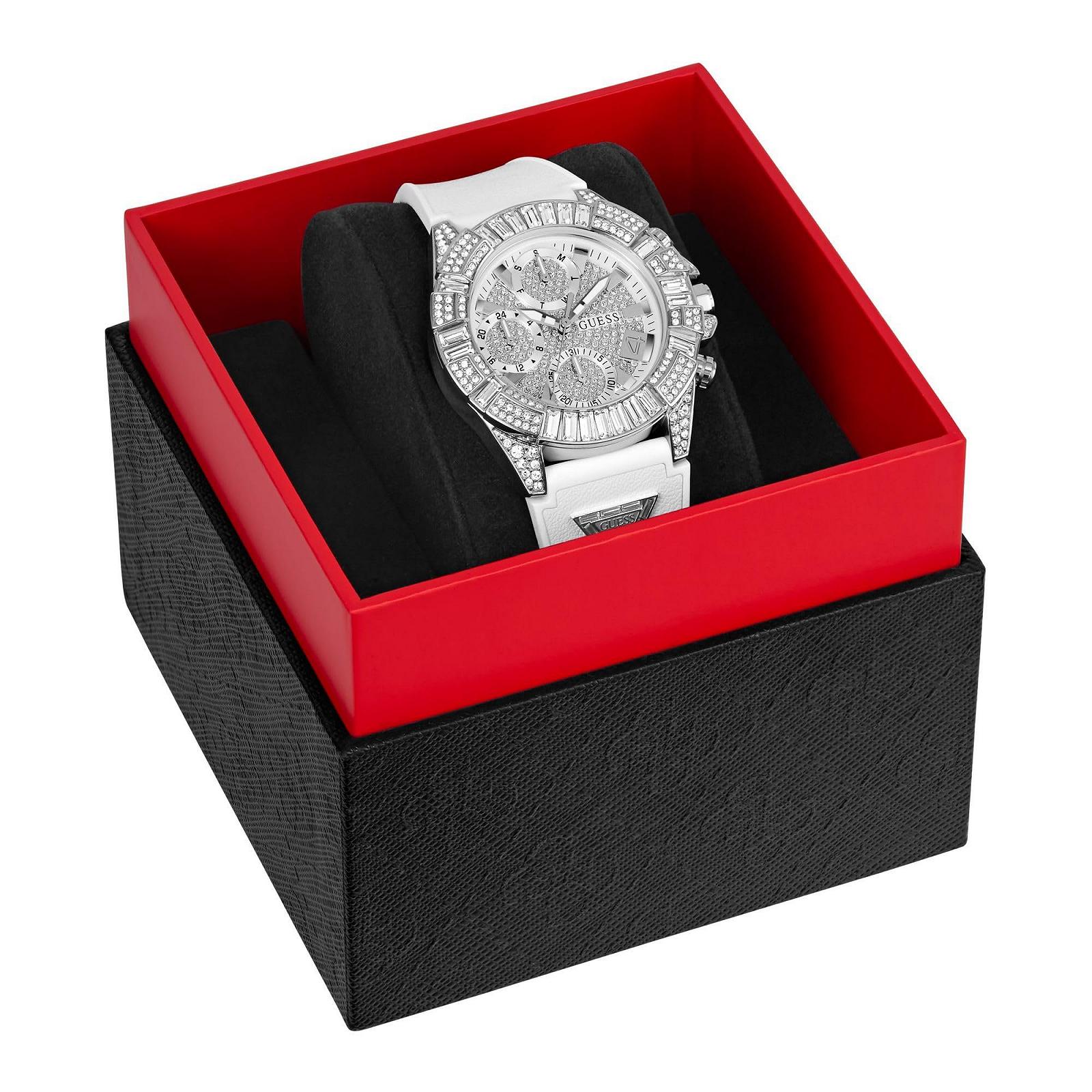 Часы GUESS Iconic 40TH GW0814L2 Женские Силиконовые, Белые, Ремешок, фото №5