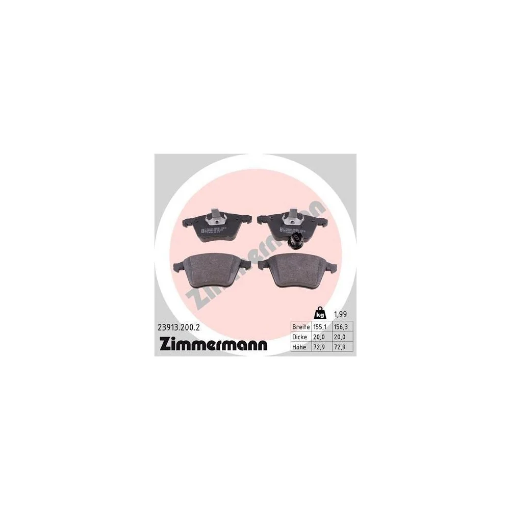 Тормозной диск ZIMMERMANN SPORT Z 100.3301.52 для VAG Передняя ось, фото №3