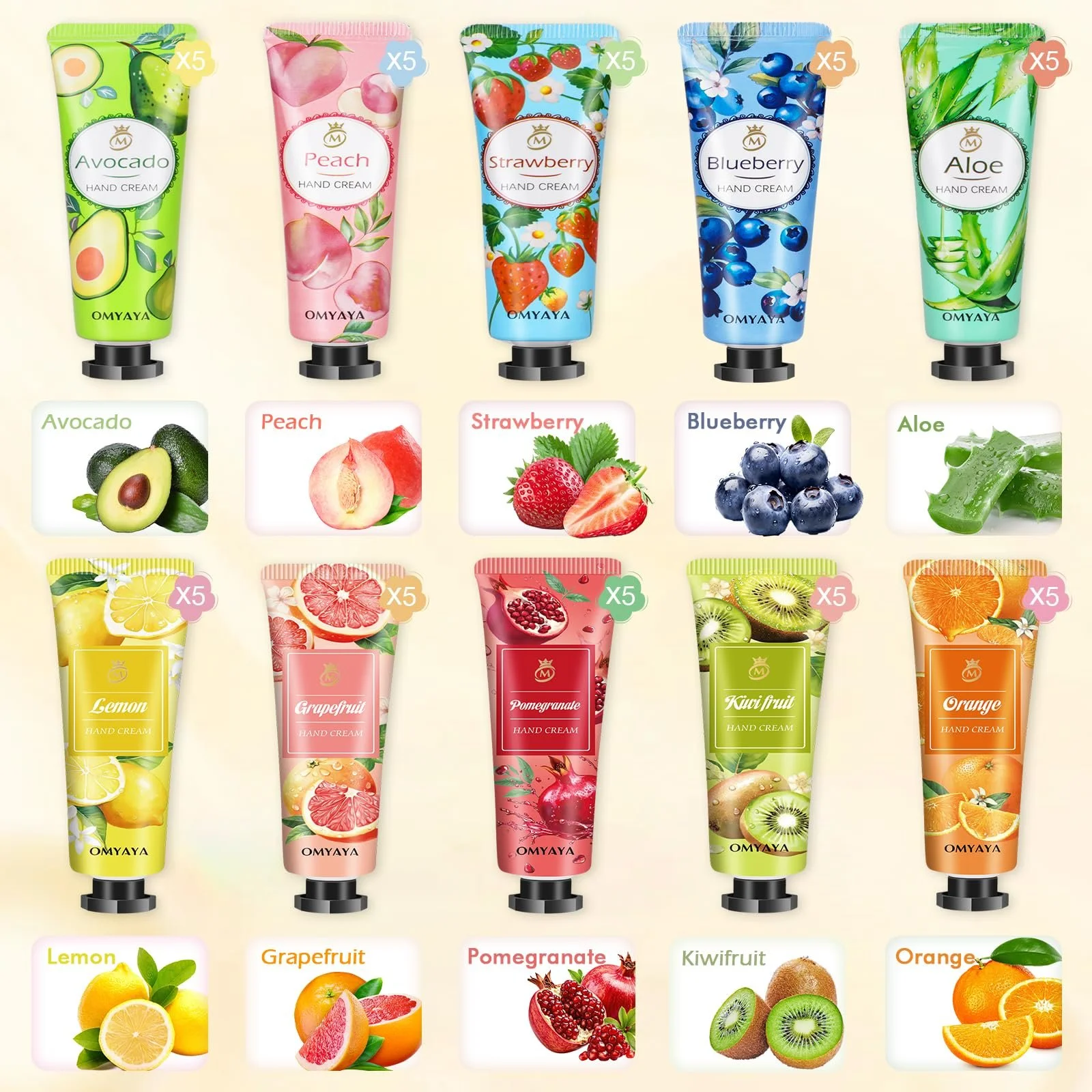 Крем для рук (набор) Фруктовый 50 шт., фото №2