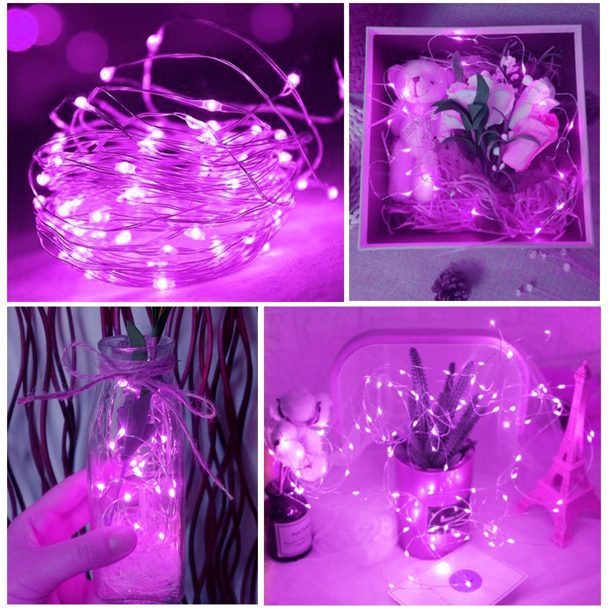 Гірлянда Dalugo 5 м, 50 LED, фіолетова, фото №5