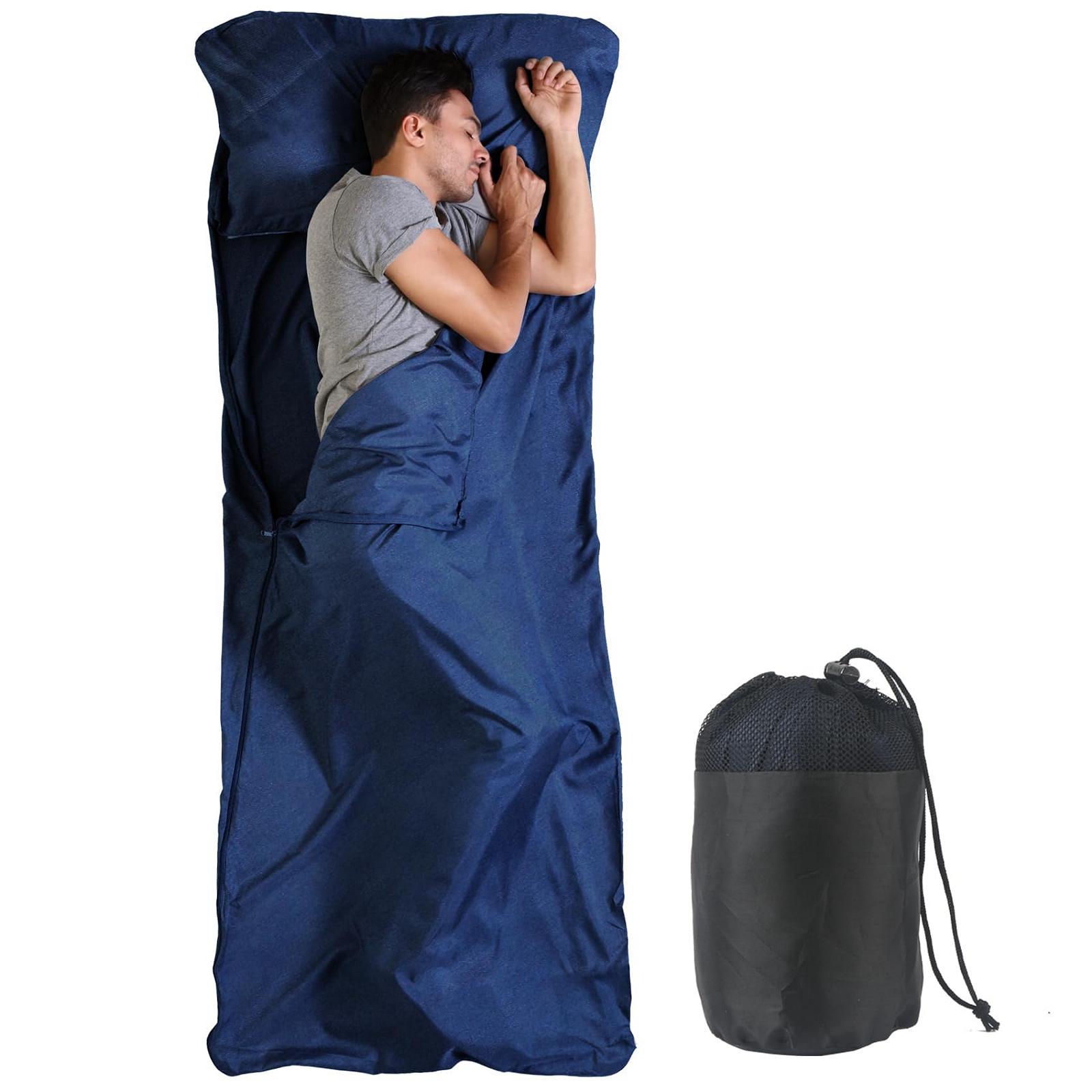 Спальный мешок Ultralight Microfibre с подушечкой и карманом на молнии 90 x 220 см, фото №1