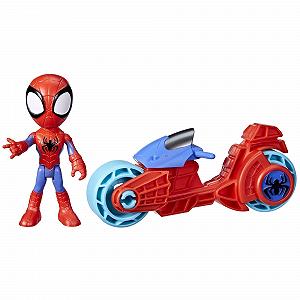 Фигурка Spidey Marvel с мотоциклом - Фото 1
