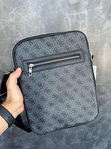 Мужская сумка через плечо Guess брендовая сумка-планшетка Гесс стильная барсетка для мужчины synthetic.ua - Фото 1