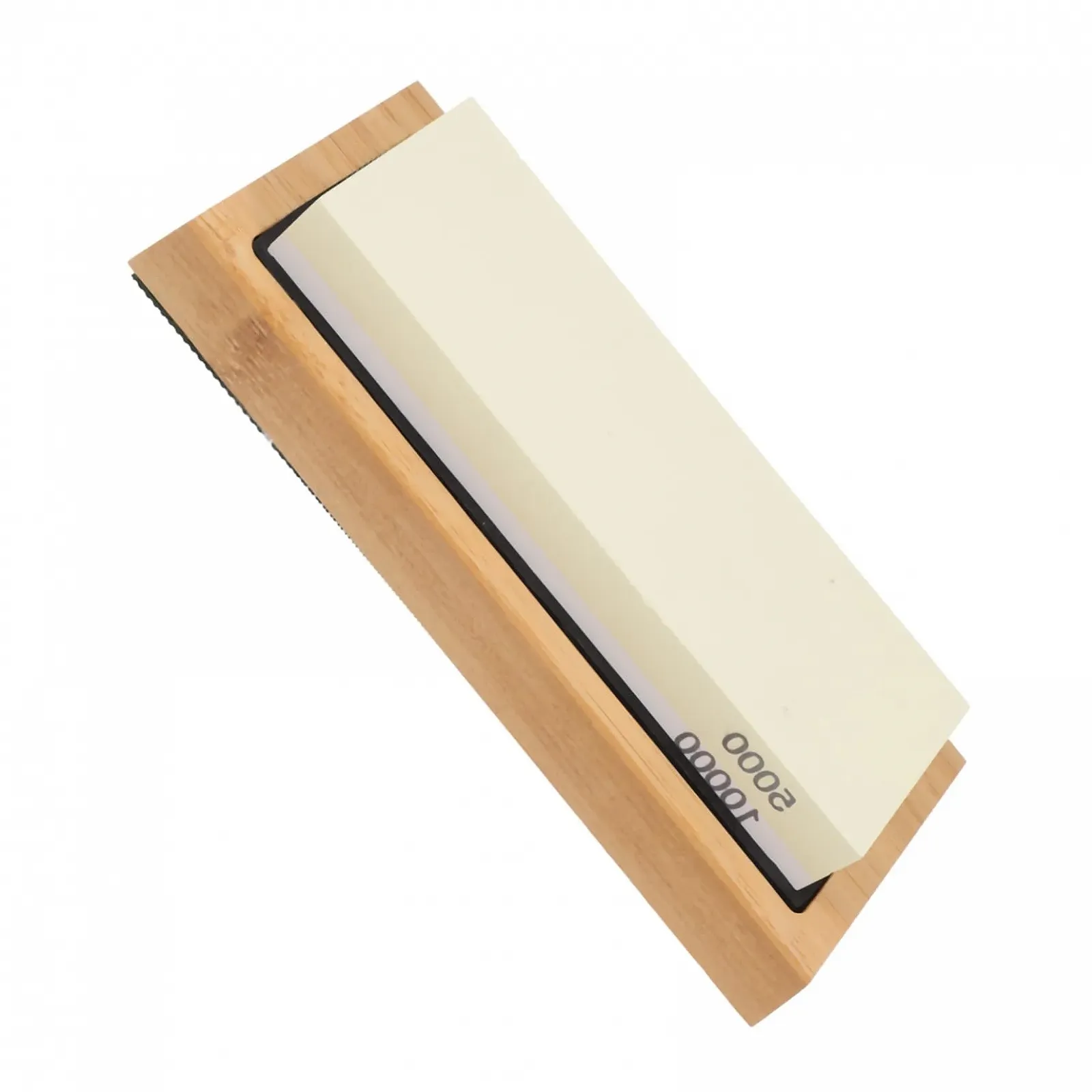 Набір точильних каменів двосторонній з бамбуковою підставкою, фото №1