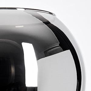 Настільна лампа HOFSTEIN Koyoto E14 15 см Чорний/Хром/Димчастий synthetic.ua - Фото 1