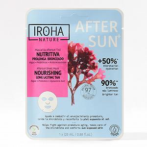 Маска для лица Iroha Nature После загара Питательная и продлевающая загар с водорослями, пробиотиками и гиалуроновой кислотой Глубокое увлажнение и антивозрастной эффект Упругость и эластичность - Фото 1