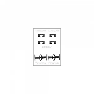Комплект аксессуаров, тормозные колодки дискового тормоза TRISCAN 8105 401613, задний мост - Фото 1